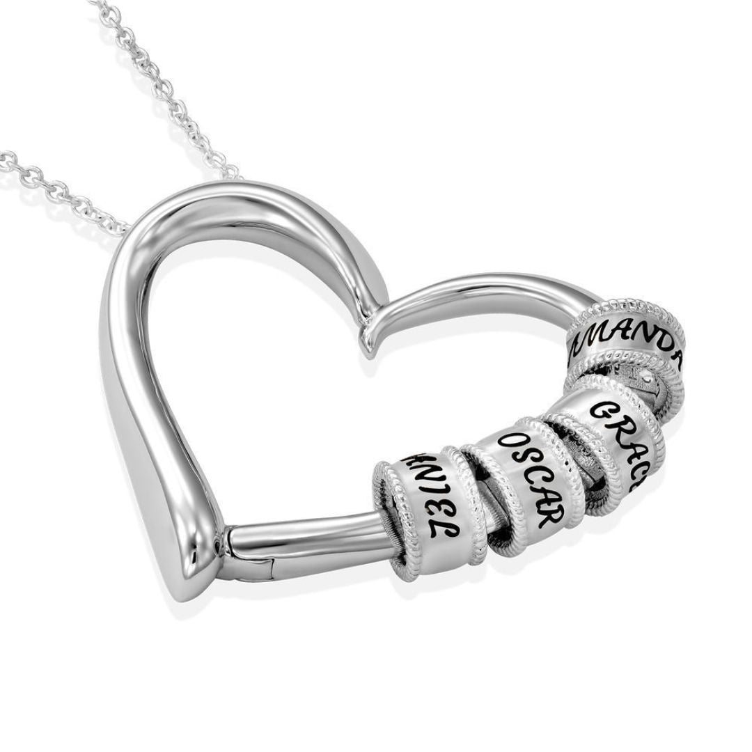 Collar corazón personalizado con nombres - Moroveta