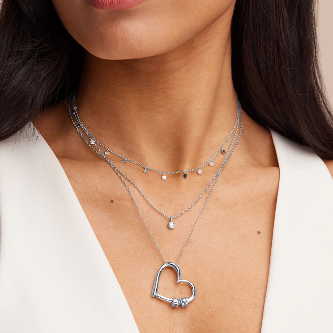 Collar corazón personalizado con nombres - Moroveta