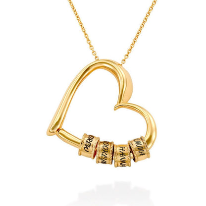 Collar corazón personalizado con nombres - Moroveta